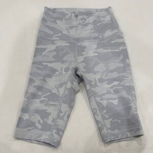 lululemon athletica Women's Gray Camo Biker Shorts
